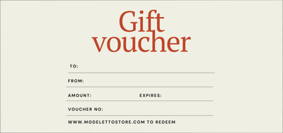Physical gift voucher