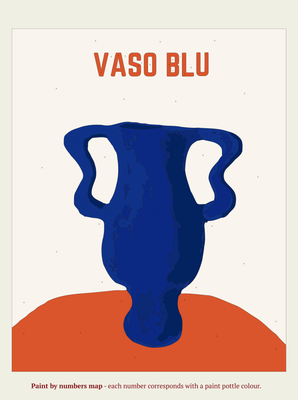 Vaso Blu Paint By Numbers Kit