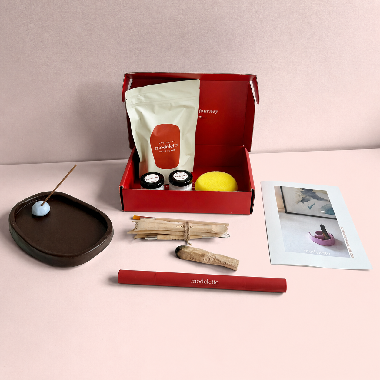 Clay & calm ritual air-dry pottery bundle