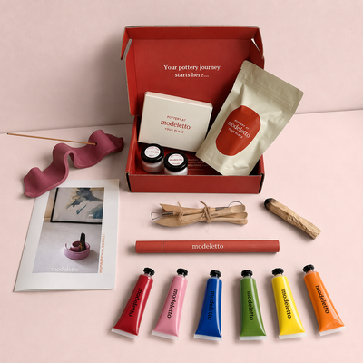 Clay & calm ritual air-dry pottery bundle