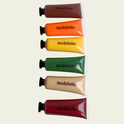 Earth tones acrylic paint set (6 colours)