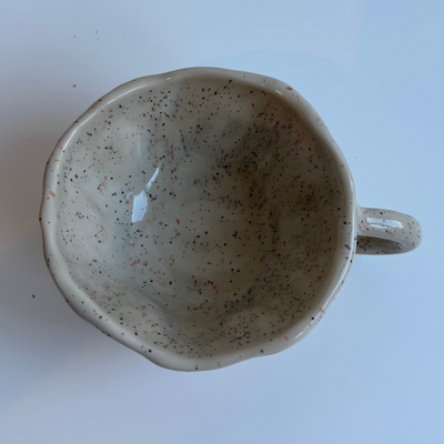 Vanilla speckle mug