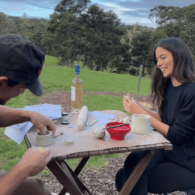 Date-night ceramic pottery kit BUNDLE