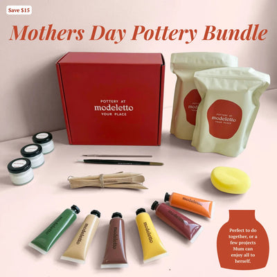 Mother's Day Air-dry pottery kit BUNDLE