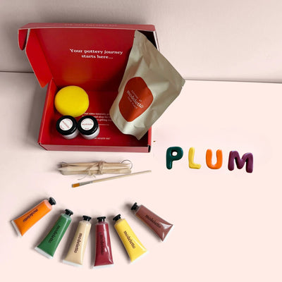 Nursery room letters air-dry pottery kit