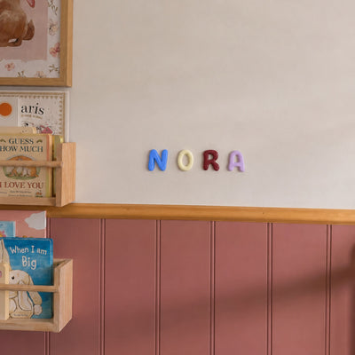 Nursery room letters air-dry pottery kit