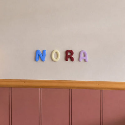 Nursery room letters air-dry pottery kit