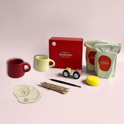 Date-night ceramic pottery kit BUNDLE