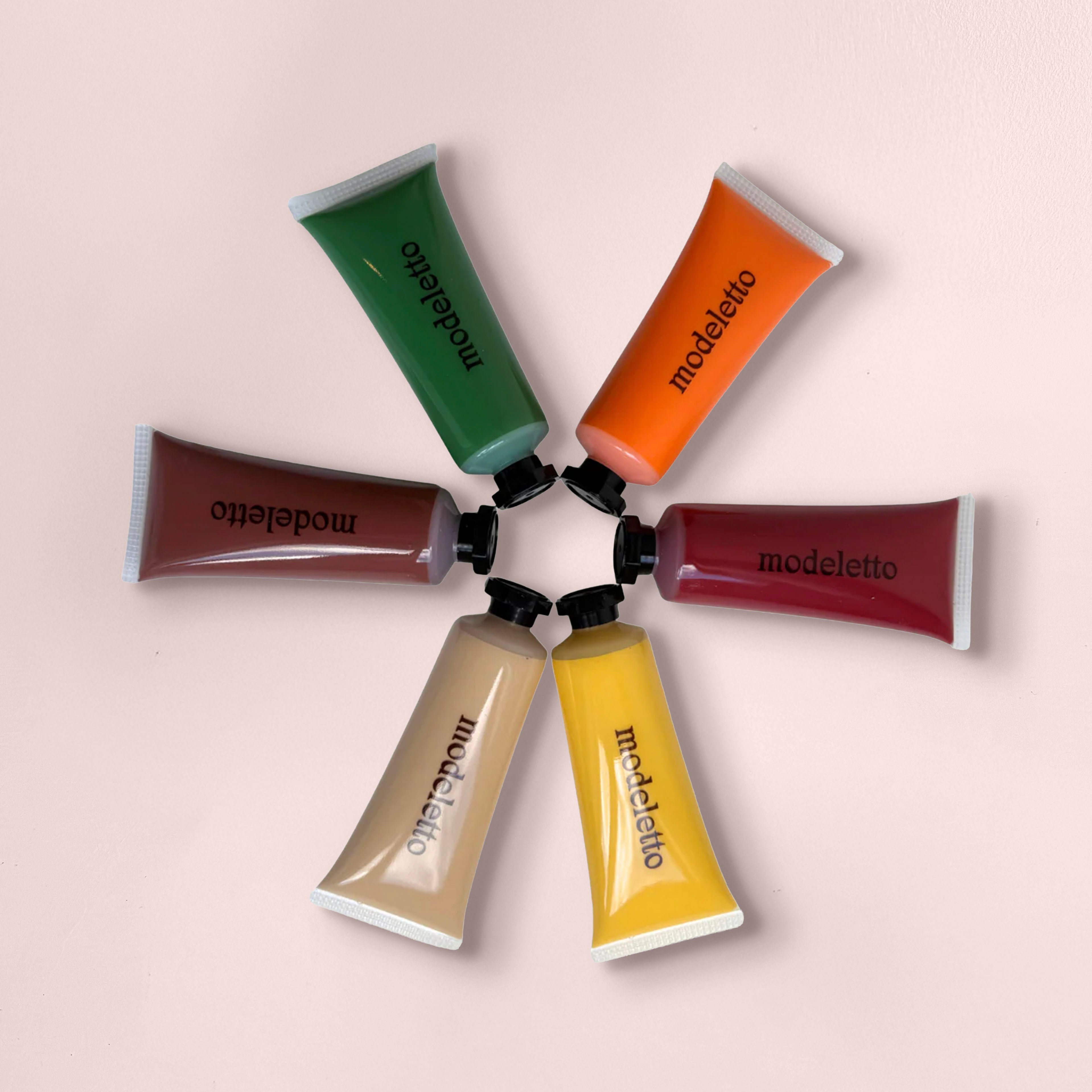 Earth tones acrylic paint set (6 colours)