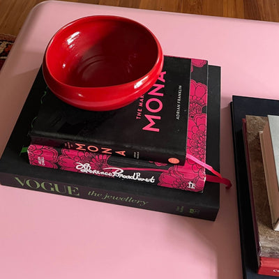 soft ceramic bowl red 1