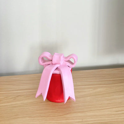 Make a bow lidded jar using our template