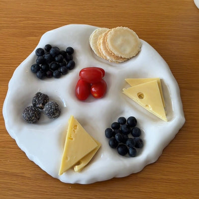 Ceramic snack plate
