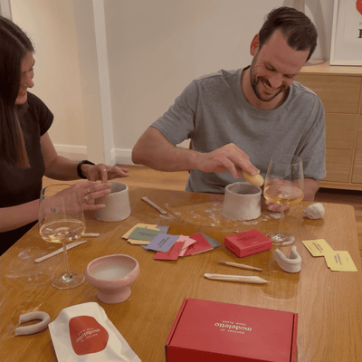 Date-night ceramic pottery kit BUNDLE