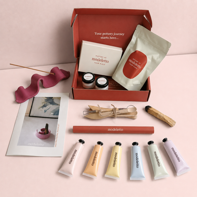 Clay & calm ritual air-dry pottery bundle