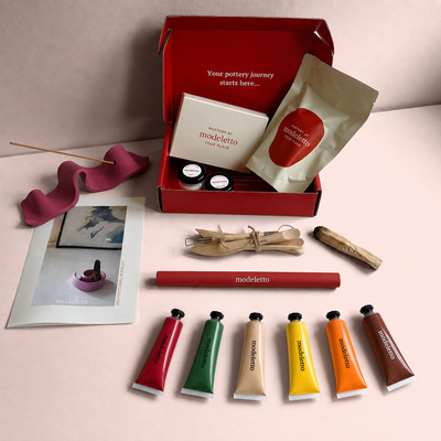 Clay & calm ritual air-dry pottery bundle