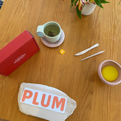 Nursery room letters air-dry pottery kit