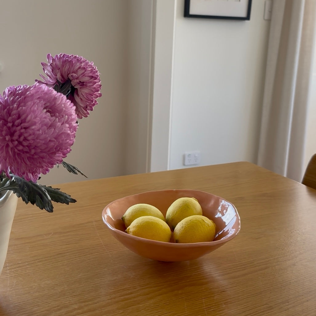 Ceramic footed bowl sample
