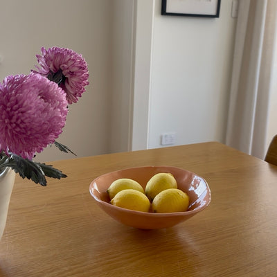 Ceramic footed bowl sample