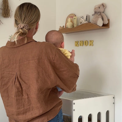 Nursery room letters air-dry pottery kit