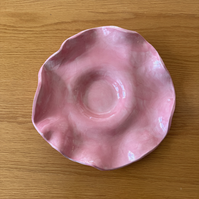 Wave coffee table bowl second (pink)