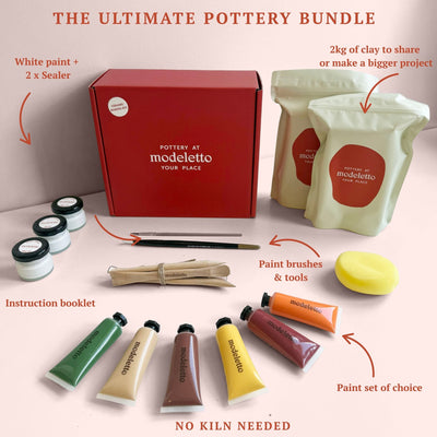 Air-dry pottery kit BUNDLE
