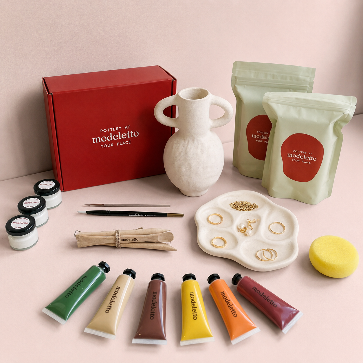 Air-dry pottery kit BUNDLE